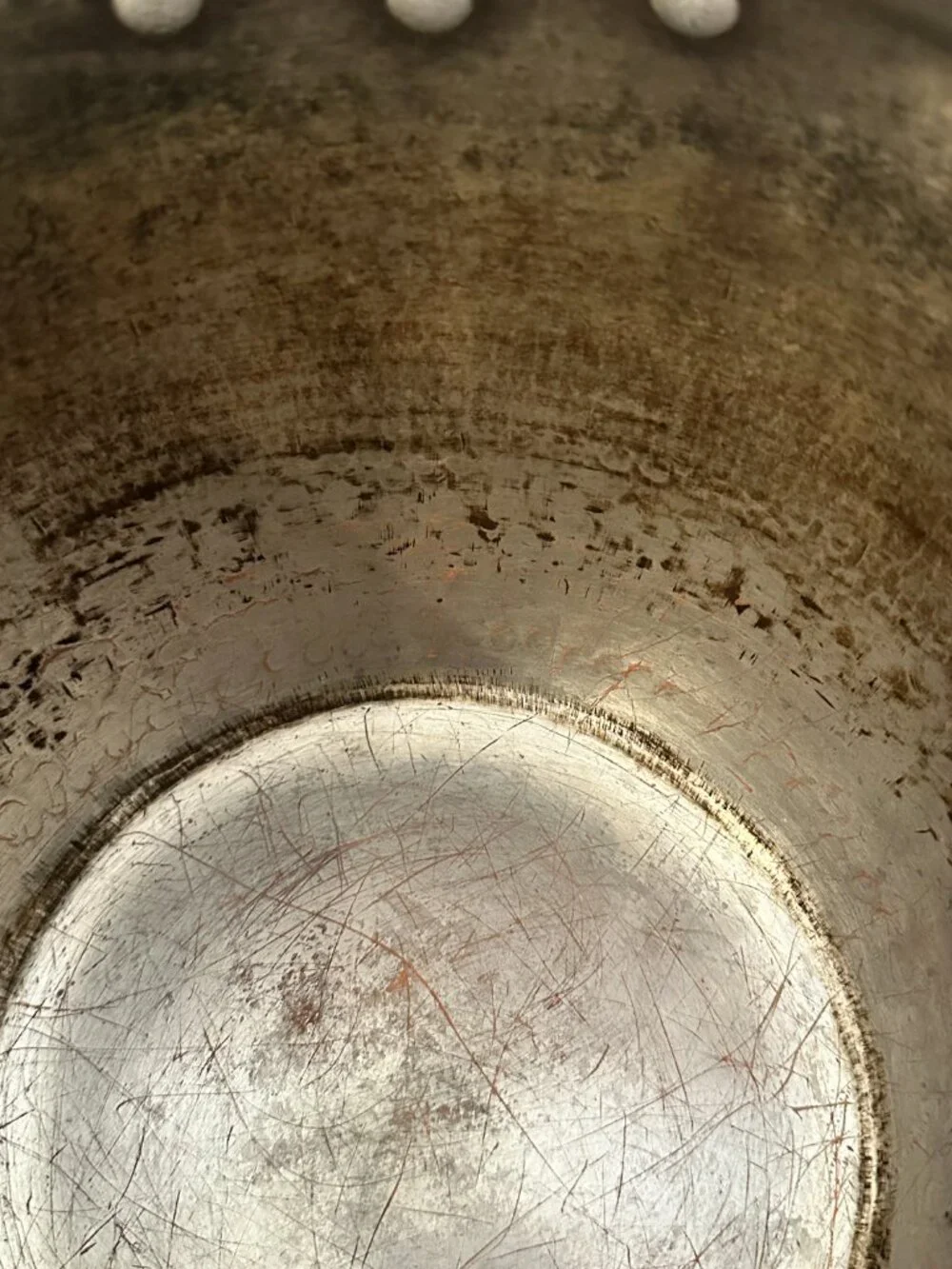 Vintage Ruffoni Italy Hammered 8 Quart Tin Lined Copper Cooking Stock Pot